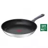 Tefal Daily Cook G7300455 24 cm panna, nerūsējošais tērauds, Titanium 2X nepiedegoša, Thermo-Signal, visām plītīm