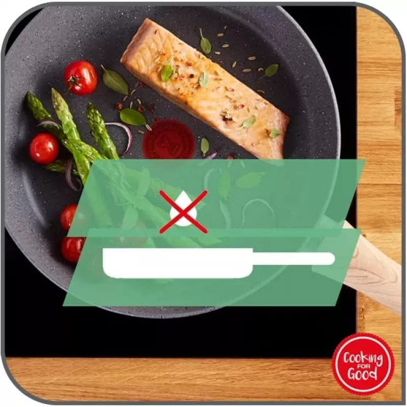 Tefal Duetto+ panna 28 cm, nerūsējošais tērauds, titāna nepiedegošais pārklājums, indukcijai - G7320634