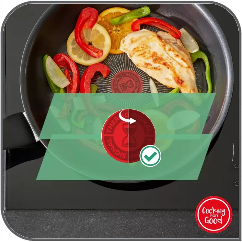Tefal Duetto+ panna 28 cm, nerūsējošais tērauds, titāna nepiedegošais pārklājums, indukcijai - G7320634