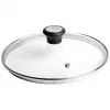 Tefal stikla vāks Ø30cm – rūdīta stikla vāks ar tvaika atveri, nerūsējošā tērauda mala, mazgājams trauku mazgājamajā mašīnā