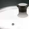 Tefal stikla vāks Ø30cm – rūdīta stikla vāks ar tvaika atveri, nerūsējošā tērauda mala, mazgājams trauku mazgājamajā mašīnā
