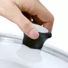 Tefal stikla vāks Ø30cm – rūdīta stikla vāks ar tvaika atveri, nerūsējošā tērauda mala, mazgājams trauku mazgājamajā mašīnā