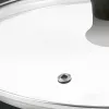 Tefal stikla vāks Ø30cm – rūdīta stikla vāks ar tvaika atveri, nerūsējošā tērauda mala, mazgājams trauku mazgājamajā mašīnā