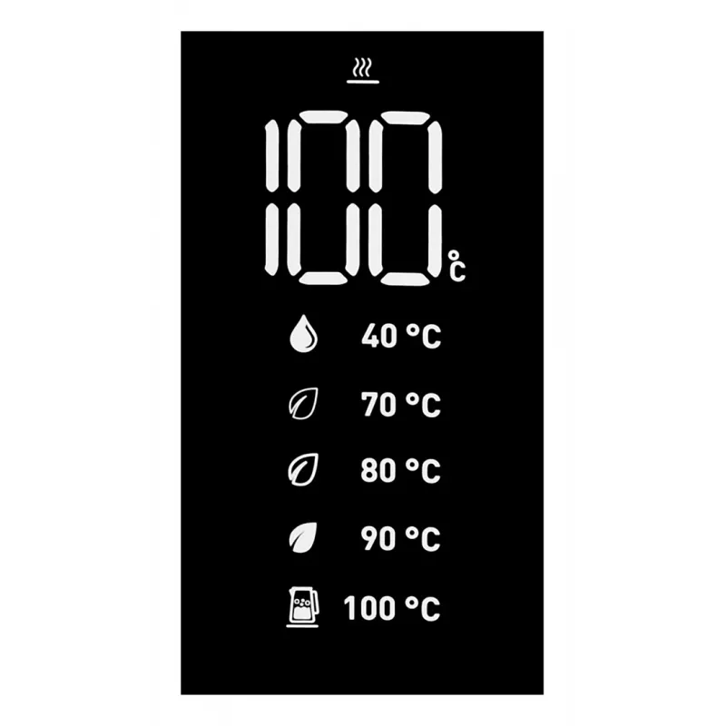 Tefal KO854830 Elektriskā tējkanna 1 L Melna Temperatūras kontrole
