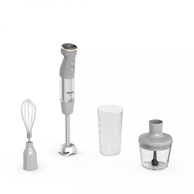 Tefal Quickchef+ HB673B30 rokas blenderis 1000 W pelēks, nerūsējošais tērauds
