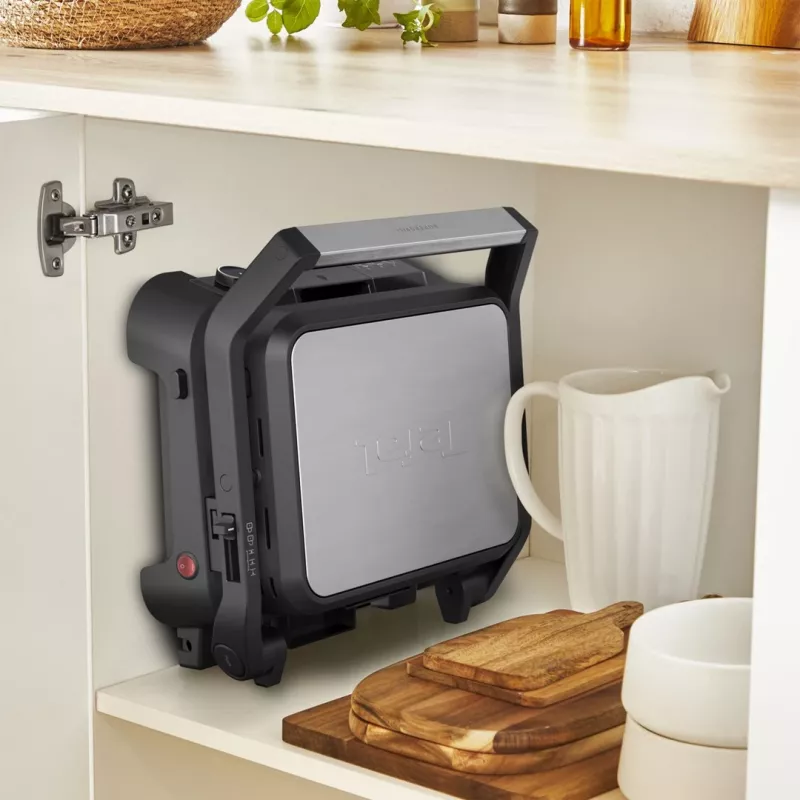 Tefal SuperGrill 3-in-1 GC510DE0 Kontaktgrils, 2000 W, Sudraba/Melns