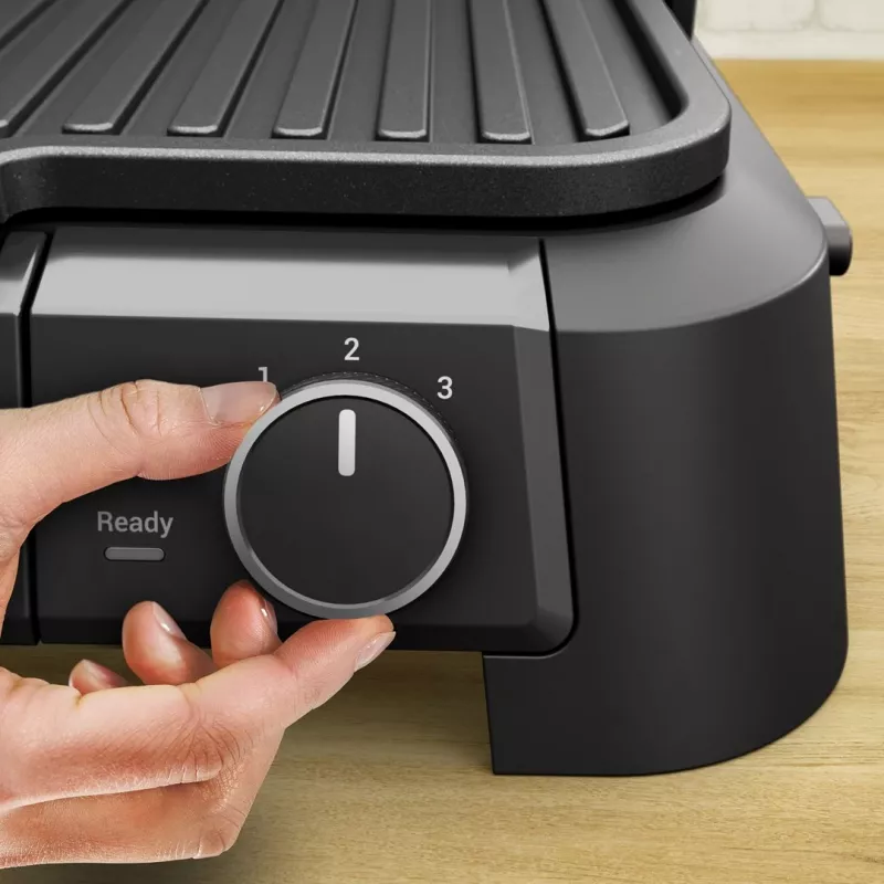 Tefal SuperGrill 3-in-1 GC510DE0 Kontaktgrils, 2000 W, Sudraba/Melns