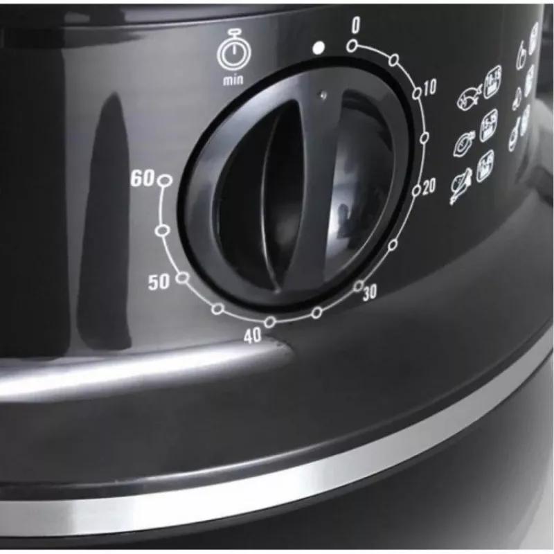 Tefal VC140135 ērti lietojams tvaika gatavotājs, 2 grozi, 6,5 L, 900 W, melns