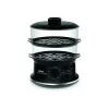 Tefal VC140135 ērti lietojams tvaika gatavotājs, 2 grozi, 6,5 L, 900 W, melns