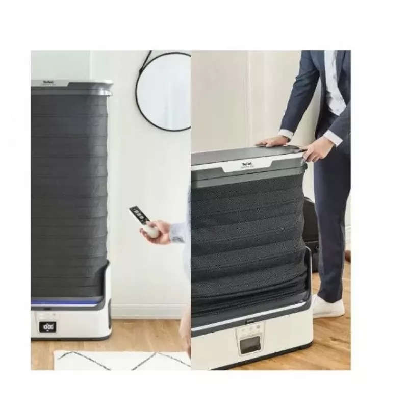 TEFAL YT4050E1 Automātiskais tvaika skapis, 1800 W, 2 L tvertne, 3 programmas, skārienekrāns, salokāms, balts