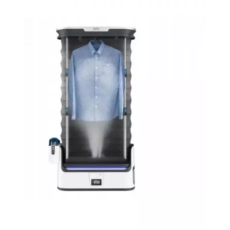 TEFAL YT4050E1 Automātiskais tvaika skapis, 1800 W, 2 L tvertne, 3 programmas, skārienekrāns, salokāms, balts