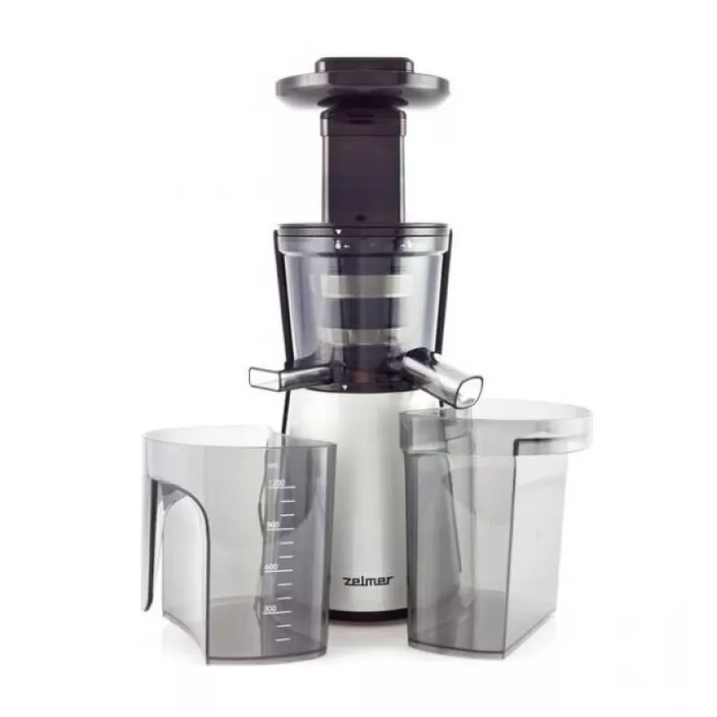 TEFAL ZC605D38 lēnā sulu spiede 150W aukstā prese 35 RPM sudraba/melna