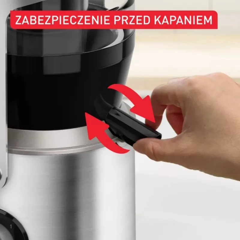 Tefal ZE660D10 Centrifugālā sulu spiede 800 W Melns/Sudrabs