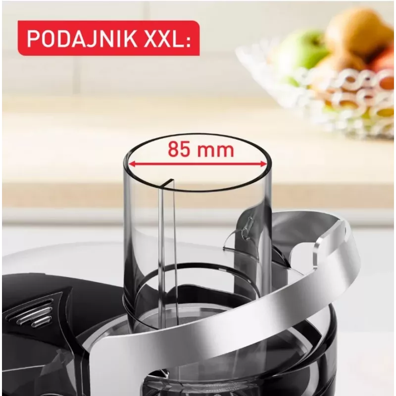 Tefal ZE660D10 Centrifugālā sulu spiede 800 W Melns/Sudrabs