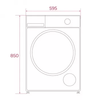 TEKA WM 20841 W PL Priekšējās ielādes veļas mazgājamā mašīna, 8 kg, 1200 apgr./min, balta