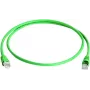 Telegärtner 100008571 RJ45 savienojuma kabelis, CAT 5e F/UTP, 3,0 m, zaļš, liesmas aizturošs, ar aizsardzību pret pārlūšanu