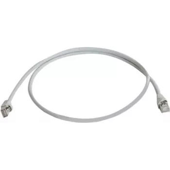 Telegärtner 100008945 RJ45 tīkla kabelis, CAT 5e F/UTP, 7,5 m, pelēks, liesmas aizturošs, ar lieces aizsarguzmavu