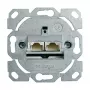 Telegärtner AMJ45 Datu izejas modulis, 2 porti RJ45, Cat.6A ekranēts, 10G, bezinstrumentu IDC, cinka korpuss