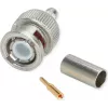 Telegärtner BNC preses savienotājs G01 50 Ohm, Crimp/Crimp, profesionāls, A0205, priekš RG-58 C/U, Belden YR23092, UG-1785/U, 5 gab.