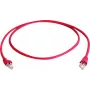 Telegärtner CAT 6A S/FTP krustotais tīkla kabelis, RJ45, 1 m, sarkans, LSZH L00000A0120