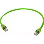 Telegärtner Cat.7 S/FTP savienojuma kabelis, 1,0 m, zaļš, 500 MHz, RJ45, 10 Gbps L00000A0149