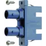 TELEGÄRTNER J08082A0007 Hibrīdais optiskās šķiedras adapteris ST (mātes) uz SC (mātes), multimodas/vienmodas, zils