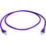 Telegärtner MP8 FS 500 CAT 6a S/FTP savienojuma kabelis, RJ-45 tēviņš uz RJ-45 tēviņš, 0,25 m, violets, aizsargāts fiksators, 10 Gbps, 500 MHz L00000A0237