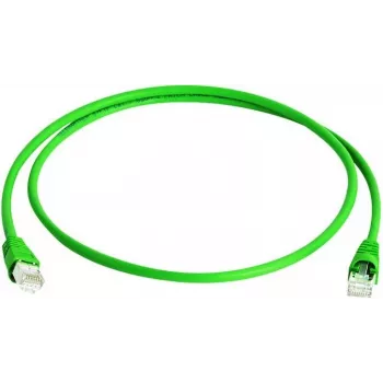 Telegärtner MP8 FS 600 Cat.7 S/FTP savienojuma kabelis, RJ-45 tēviņš uz RJ-45 tēviņš, 25 m, zaļš L00006A0039