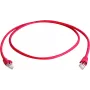 Telegärtner MP8 FS 600 krustotais kabelis RJ-45 tēviņš uz RJ-45 tēviņš 2 m SFTP Cat.7 sarkans
