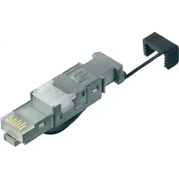 Telegärtner STX RJ45 spraudnis Cat.6 ekranēts bez instrumentiem uzstādāms uz vietas AWG 22-26, kabeļa ārējais diametrs 5,5-8,5mm, 1 gab. J80026A0003
