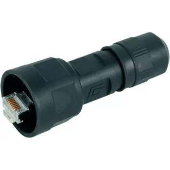 Telegärtner STX V1 RJ45 spraudņa komplekts plastmasas 1. variants taisns 8P8C melns J80026A0009 1 gab.