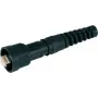 Telegärtner STX V1 RJ45 spraudņa komplekts, plastmasas variants 1, taisns, 8P8C, ekranēts, melns, 1 gabals