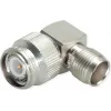 Telegärtner TNC spraudnis uz TNC ligzdu adapteris, 50 omi, taisns, niķelis/zelta, DC-11 GHz