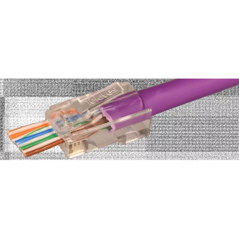 TELEVES RJ45 vīriešu caurejošais UTP Cat6 savienotājs (209906)