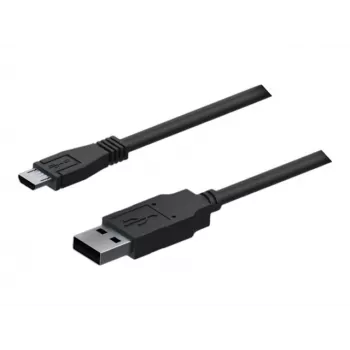 Teltonika USB 2.0 kabelis, USB-A vīriešu uz Micro-USB vīriešu (melns, 0,8 m)