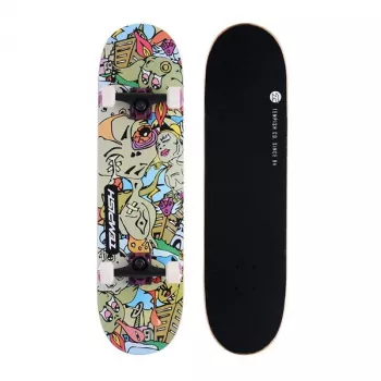 Tempish Crazzy skrituļdēlis - 31 collu kļavas dēlis, ABEC-7 gultņi, 54mm 99A riteņi