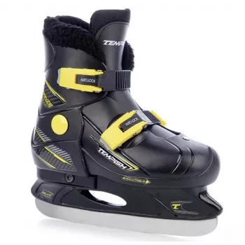 Tempish FUR EXPANZE PLUS Adjustable Ice Hockey Skates - Kids, EU 29-32, Black/Grey
