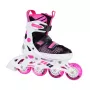 Tempish Gokid Girl regulējamās skrituļslidas meitenēm, EU 29-32 – 64mm PU riteņi, ABEC 5 gultņi, rozā/baltas/purpura
