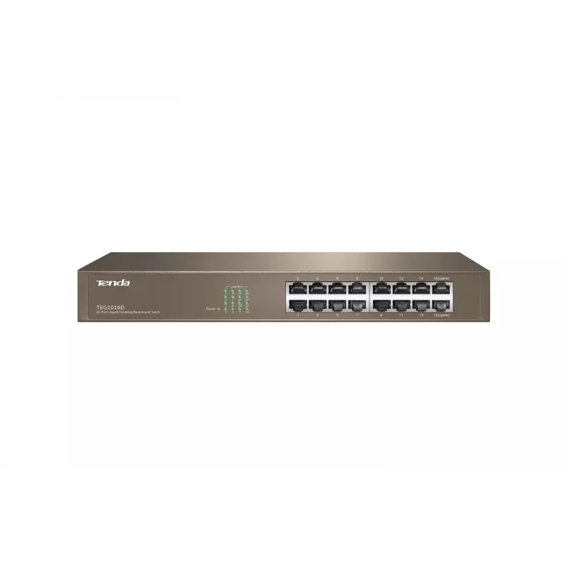 Tenda 16-Port Gigabit Ethernet Switch Unmanaged Blue