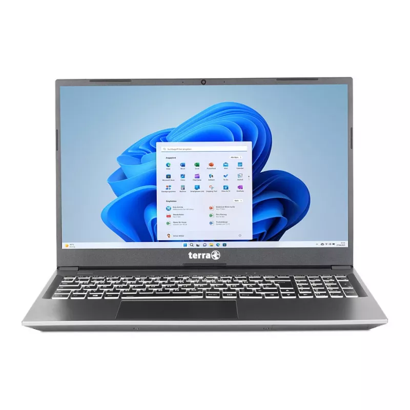 TERRA MOBILE 1517R i3-1315U W11 15.6 inch Full HD IPS klēpjdators, 8GB RAM, 250GB SSD, Windows 11 Pro, vācu tastatūra