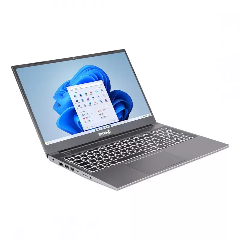 TERRA MOBILE 1517R i3-1315U W11 15.6 inch Full HD IPS klēpjdators, 8GB RAM, 250GB SSD, Windows 11 Pro, vācu tastatūra