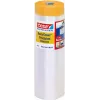 tesa 04402-00000-01 Easy Cover® universālā maskēšanas plēve ar līmlenti, 17 m x 2,6 m, caurspīdīga HDPE, dzeltena/brūngana papīra līmlente, dabīgās gumijas līme, 1 rullis