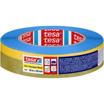 tesa 04460-00002-00 precīzijas maskēšanas lente Washi papīrs 25 m x 30 mm dzeltena