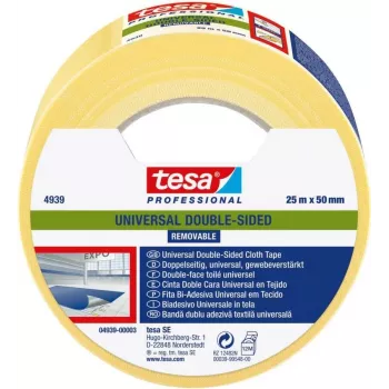 tesa 4939 abpusēja PET plēves lente, caurspīdīga, 50 mm x 25 m 04939-00003-11
