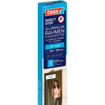 tesa Insect Stop Antracīta kukaiņu aizsardzības siets durvīm 1,0 x 2,2 m 55192-00101-00