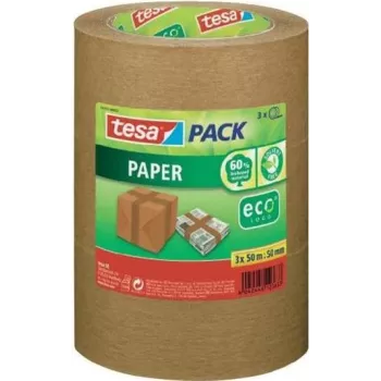 tesa pack Paper ecoLogo 55337-02-01 Brūns papīra iepakojuma līmlente 50 mm x 50 m