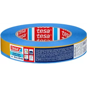 tesa Professional 04470-00001-00 abpusēja PET lente, 25 m x 25 mm, zils aizsargslānis