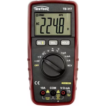 Testboy TB317 digitālais multimetrs CAT IV 1000 V True RMS 6000 Counts 61413000