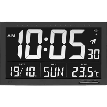 TFA 60.4505 Radio Controlled Wall Clock - Analog, DCF-77, White