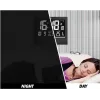 TFA 60.4508 Radiovadāms sienas pulkstenis, sudraba rāmis, balts ciparnīca, 30 cm diametrs, klusa kustība